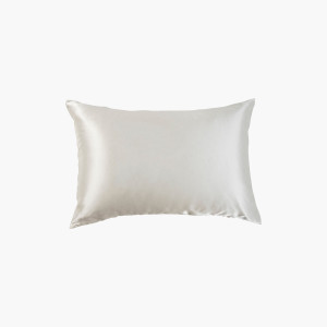 Taie d'oreiller rectangulaire soie de mûrier Beauté ivoire