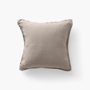 Songe grège washed linen cushion cover