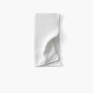 Quadro organic cotton towel white