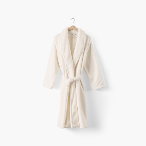 Romy ivory women's fleece robe