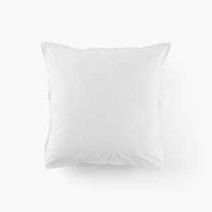 Neo white cotton square pillowcase