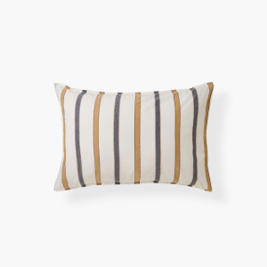 Origine Fantaisie Ivory Stripe Two-tone rectangular pillowcase
