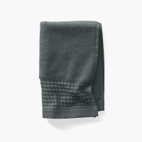 Source Organic Terry Cotton Guest Towel in Charcoal
