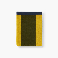 Gant de toilette coton double face Orine kaki