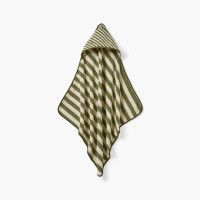 Elie khaki cotton bath cape