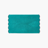 Tapis de bain coton bio Bundi émeraude