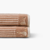 Drap de bain coton bio Celestine moka