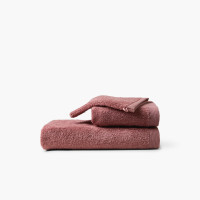 Parure de bain coton Origine vieux rose