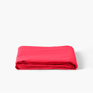 Drap de lit percale de coton Neo framboise