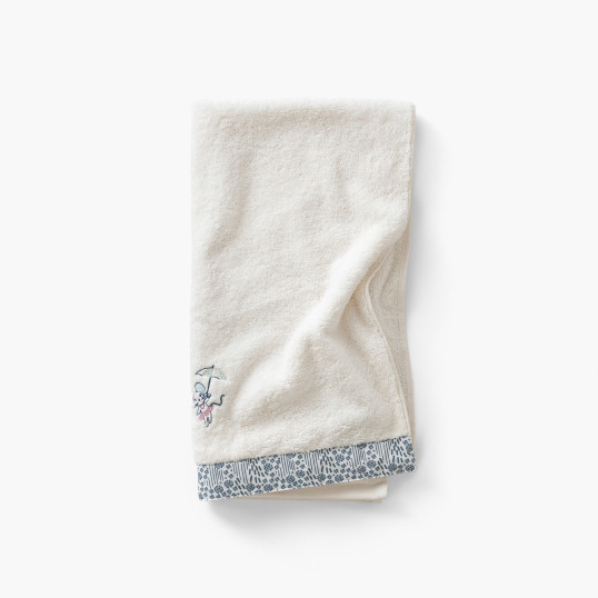 Dandine ivory organic cotton bath towel