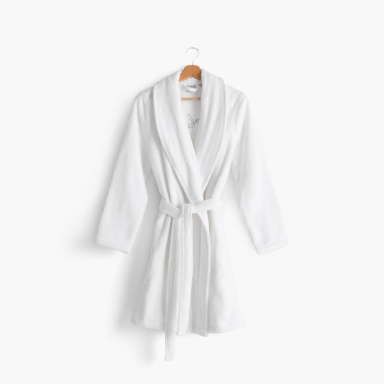 Women's shawl collar cotton terry bathrobe Eloges