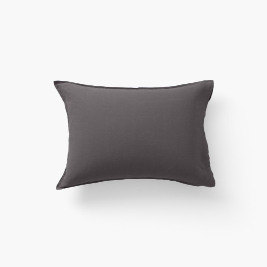 Songe charbon rectangular pillowcase in washed linen
