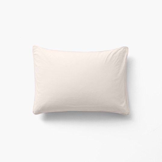 Souffle vanilla rectangular pillowcase in pure organic washed cotton