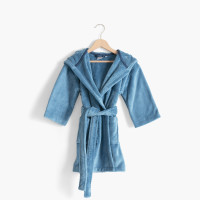 Children's dressing gown fleece Happyful Celestial Blue