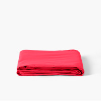 Drap de lit percale de coton Neo framboise