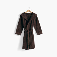 Hugo ebony soft cotton teenage boy bathrobe