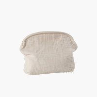 Natural organic cotton gauze toiletry bag