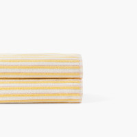 Serviette de toilette coton double face Combo pêche et jaune