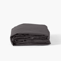 Drap housse coton lavé Songe charbon