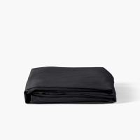 Drap housse satin de coton uni Prestige noir