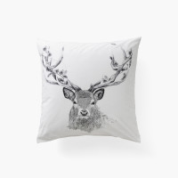 Elaphe cotton percale square pillowcase