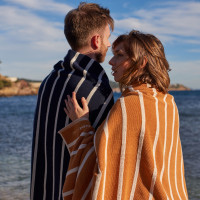 Beach towel cotton Labaule curcuma