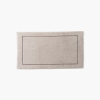 Aura taupe cotton and bamboo viscose bathmat