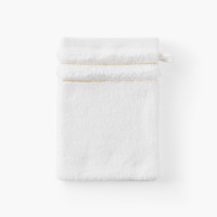 Mon Ange white cotton washcloth