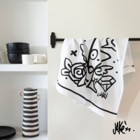 Torchon de cuisine coton Jakè x Carré Blanc