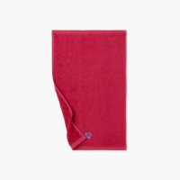 Serviette invité coton et lyocell Grasse framboise