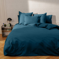Duvet cover Neo cotton percale prussian blue