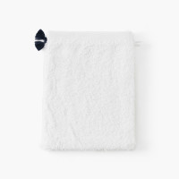 Gant de toilette coton et viscose de bambou Demi Lune blanc