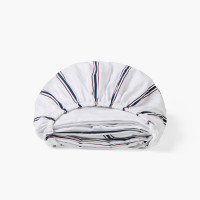 Drap housse coton Neo marine rayure