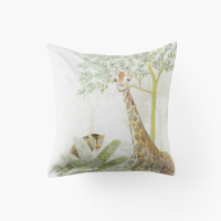 Taie d'oreiller carrée enfant coton bio Anima
