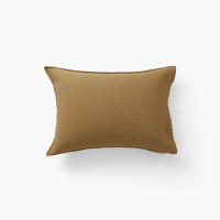 Songe bronze rectangular pillow case in washed cotton and linen