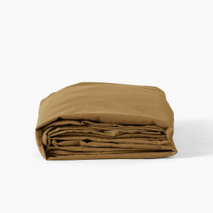 Drap housse coton lavé Songe bronze