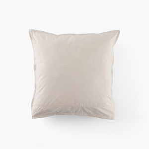 Taie d'oreiller carrée coton Neo ficelle