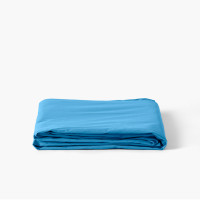 Drap de lit percale de coton Neo azur