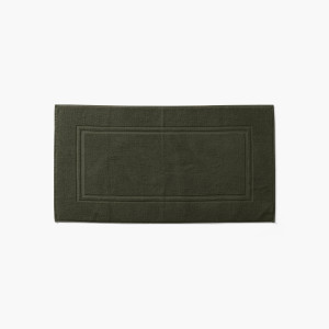 Lola II khaki green cotton bathmat