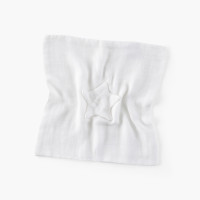 Doudou coton bio Bienvenue blanc