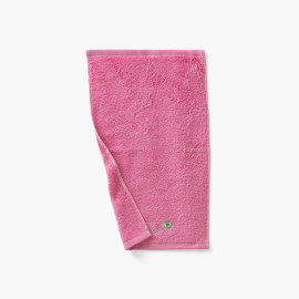 Eloges pink cotton and bamboo viscose guest towel