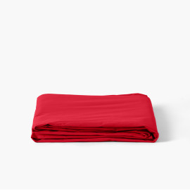Neo red cotton percale bed sheet