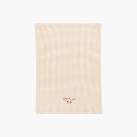Nordy beige cotton tea towel