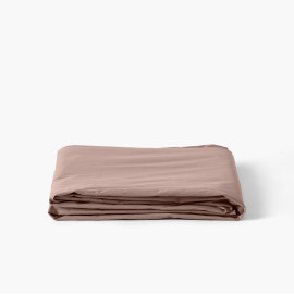 Neo taupe cotton percale bed sheet