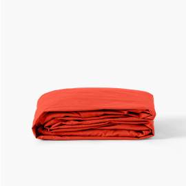 Fitted sheet percale cotton Neo saffron
