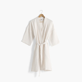 Women&apos;s bathrobe natural organic cotton gauze