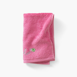 Eloges pink cotton and bamboo viscose bath towel