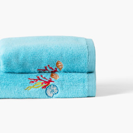Recif lagoon cotton bath towel