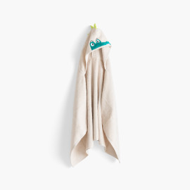 Crocoful cotton terry hooded bath towel
