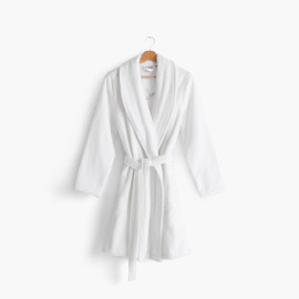 Women&apos;s shawl collar cotton terry bathrobe Eloges